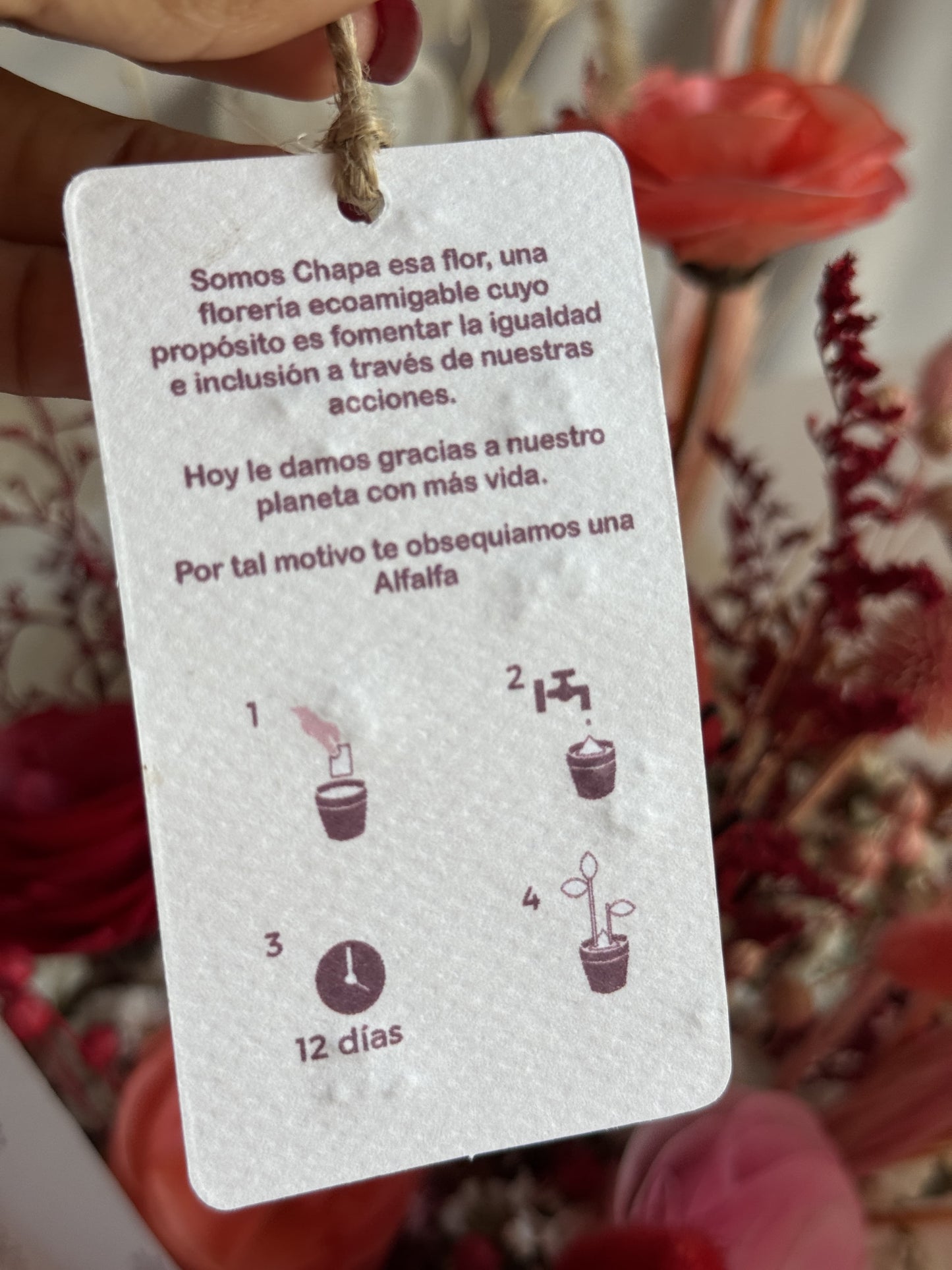 Ramo por Siempre Mamá de flores secas y preservadas