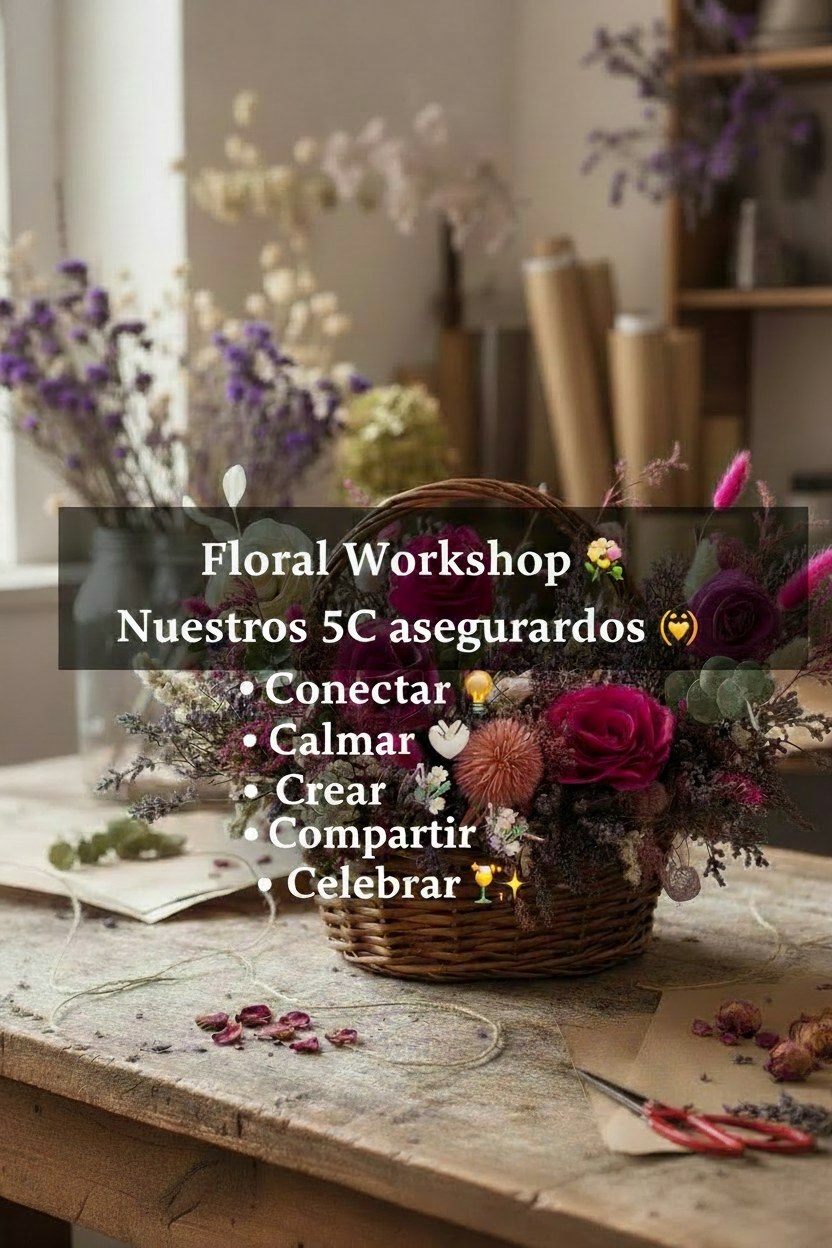 Taller de flores frescas | Proyecto Ramo Matcha Garden 22ago
