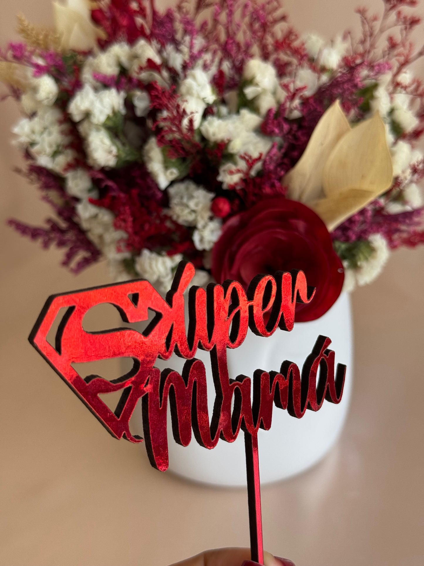 Arreglo Mi Mami bonita flores secas