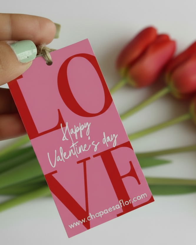 Caja Box Premium – 5 Tulipanes rojos | Edición San Valentín