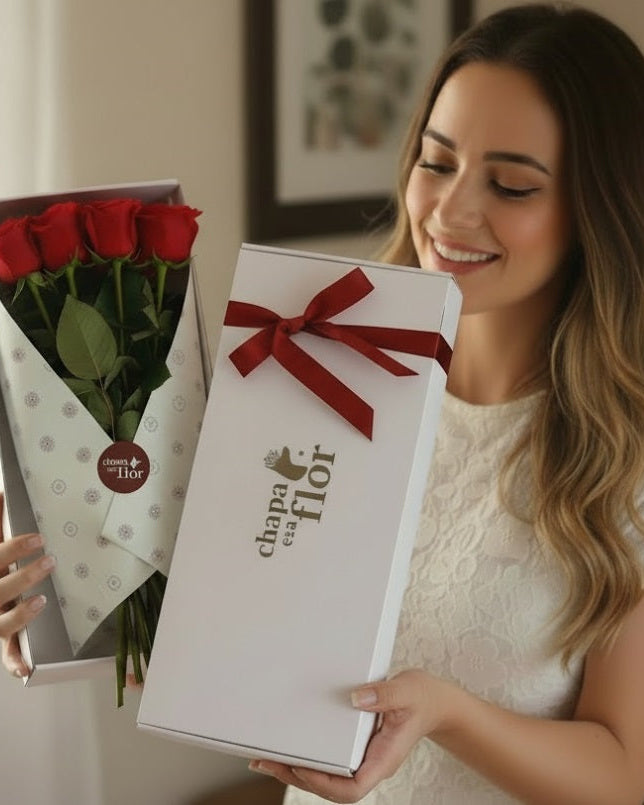 Box Premium – 12 Rosas Rojas | Edición San Valentín