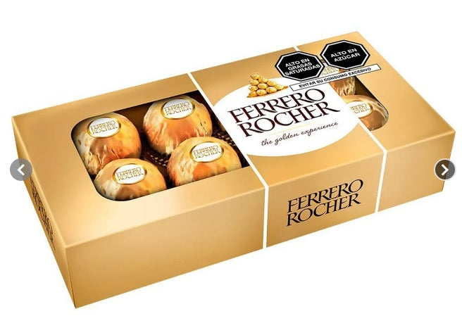 Bombones de Chocolate Relleno de Avellana Ferrero Rocher 100g
