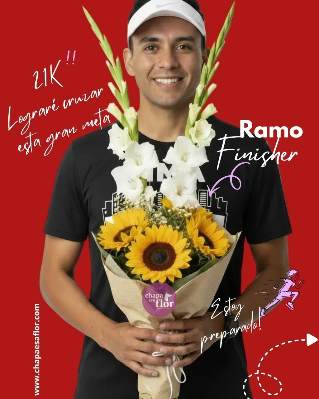Ramo Finisher de girasoles