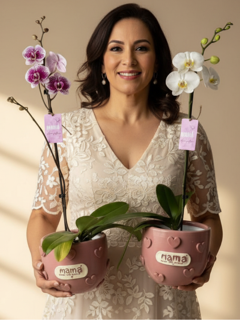Orquídea Miski con piezas Mamás | Edición Mamá