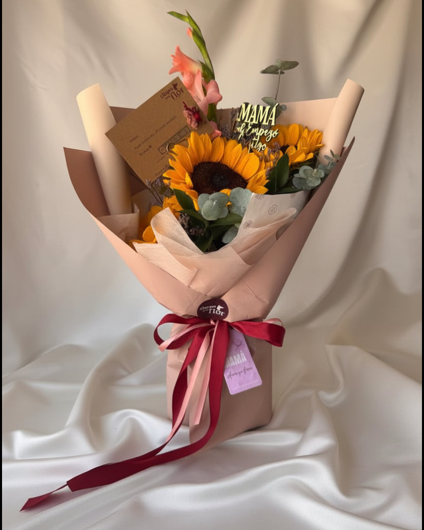 Ramo Alegría de Mamá con 3 Girasoles | Edición Mamá