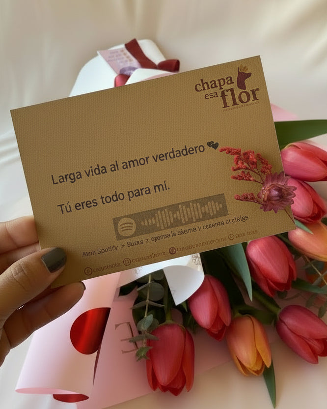 Ramo – 10 Tulipanes rojos