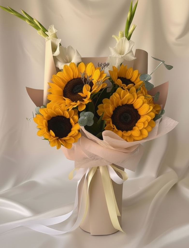 Ramo Alegría Edición Día de las Flores Amarillas - 6 girasoles