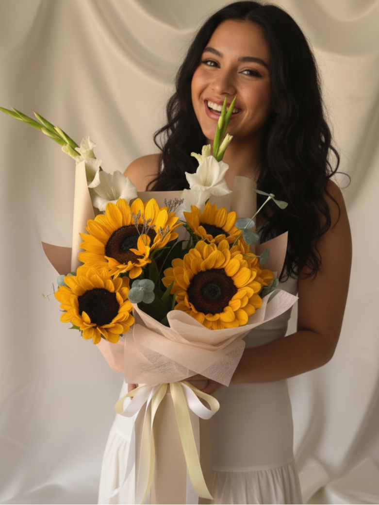 Ramo Alegría Edición Día de las Flores Amarillas - 6 girasoles