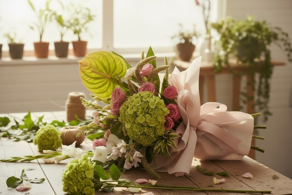 Taller de flores frescas | Proyecto Ramo Matcha Garden 22ago