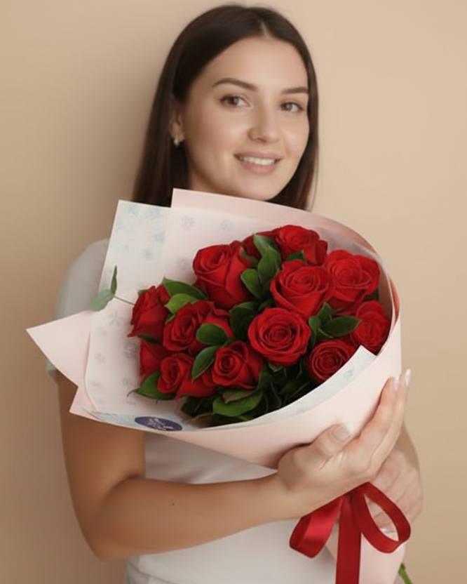 Ramo Premium – 12 Rosas Rojas | Edición San Valentín