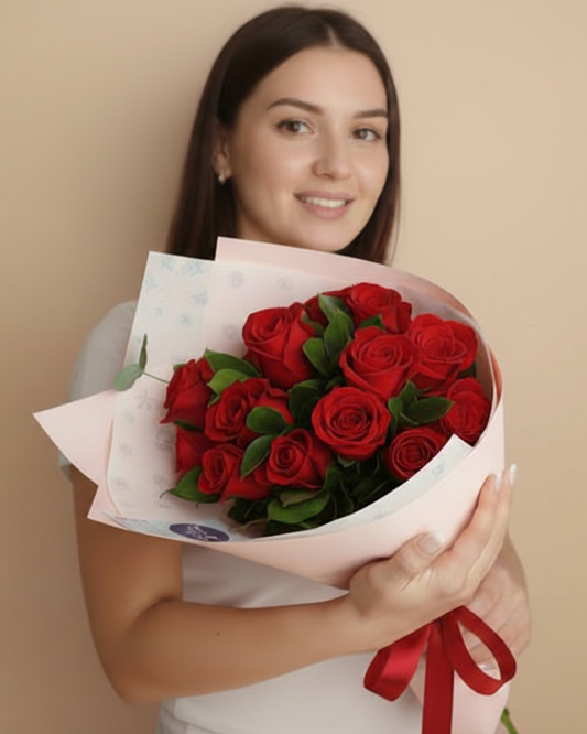 Ramo Premium – 12 Rosas Rojas | Edición San Valentín
