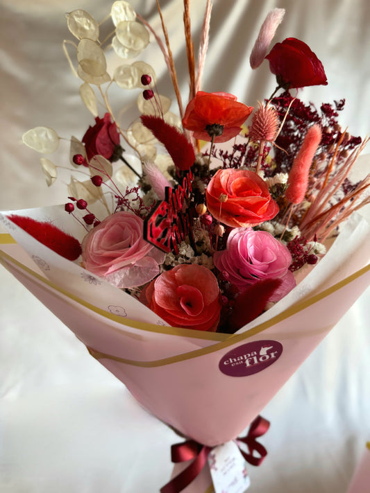 Ramo por Siempre Mamá de flores secas y preservadas