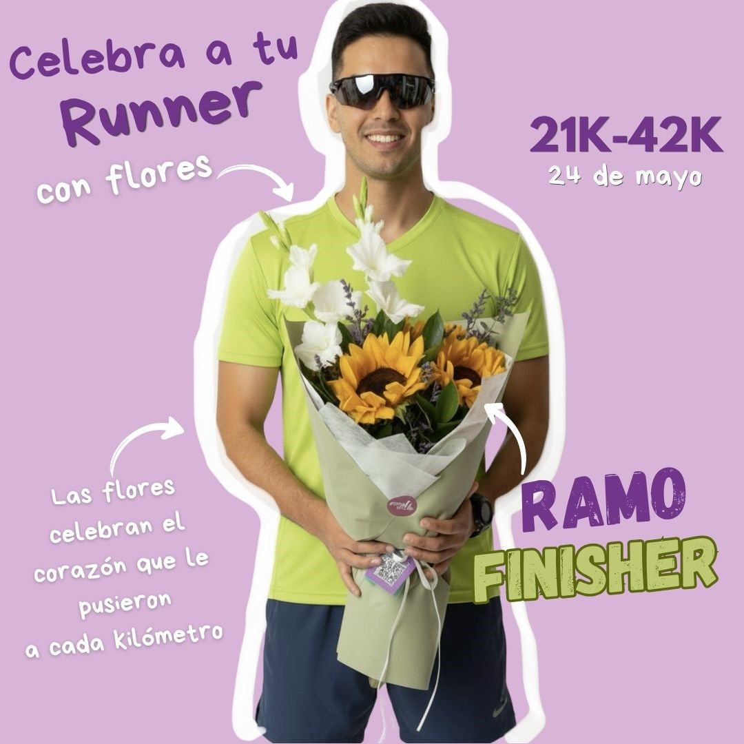 Ramo Finisher de girasoles