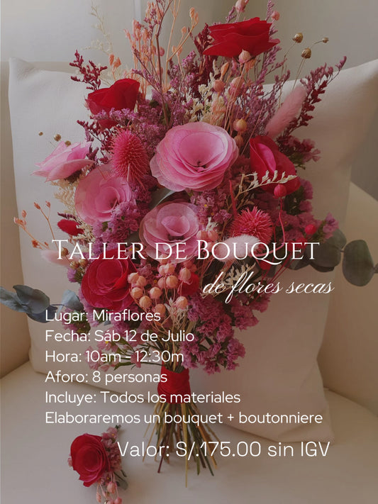 Taller de flores secas Bouquet 12.07.25