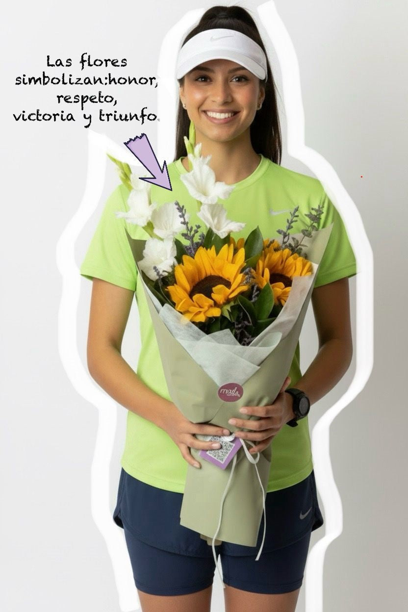 Ramo Alegría de Mamá con 3 Girasoles | Edición Mamá