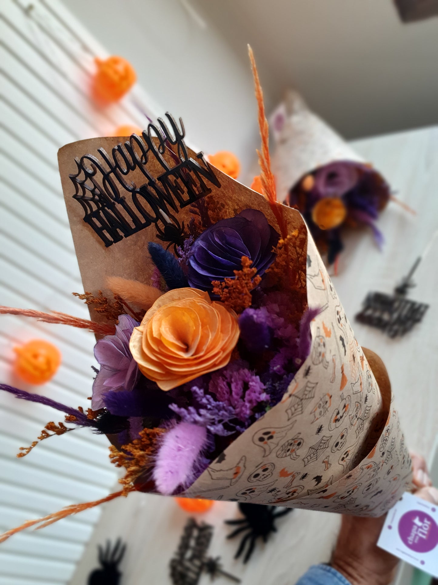 Ramo mediano de flores secas Halloween 🎃