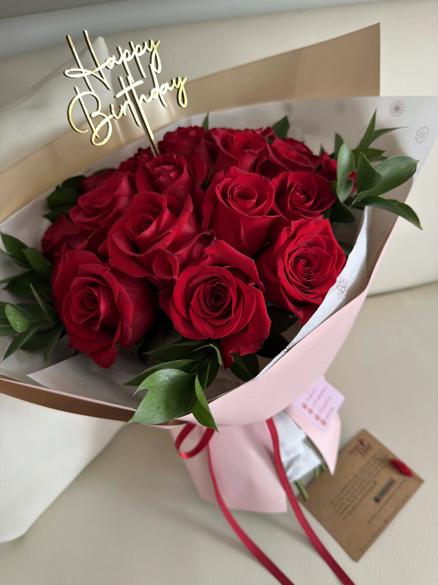 Ramo con 24 rosas rojas