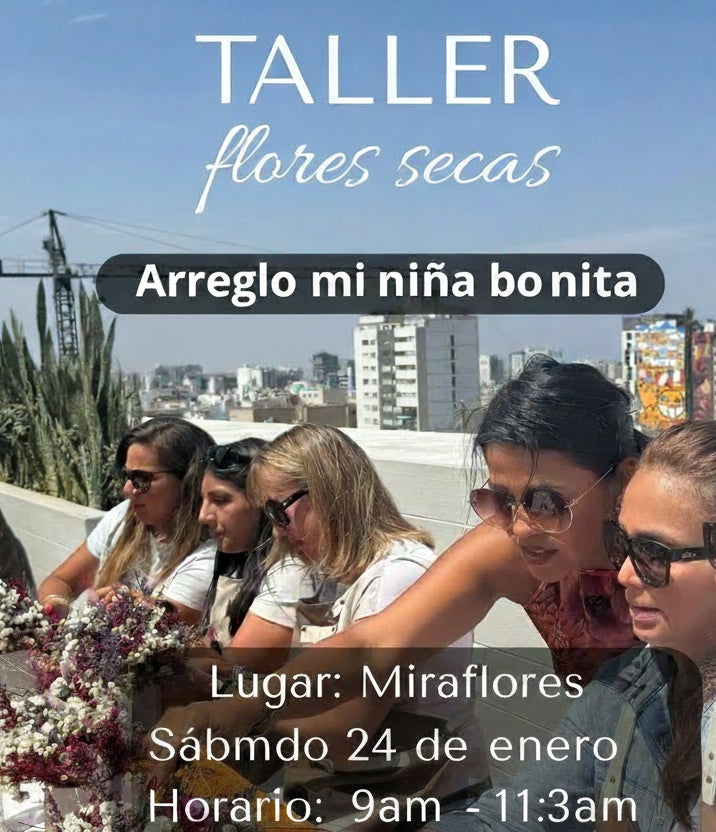 Taller de flores secas Mi Niña Bonita 24.01.26