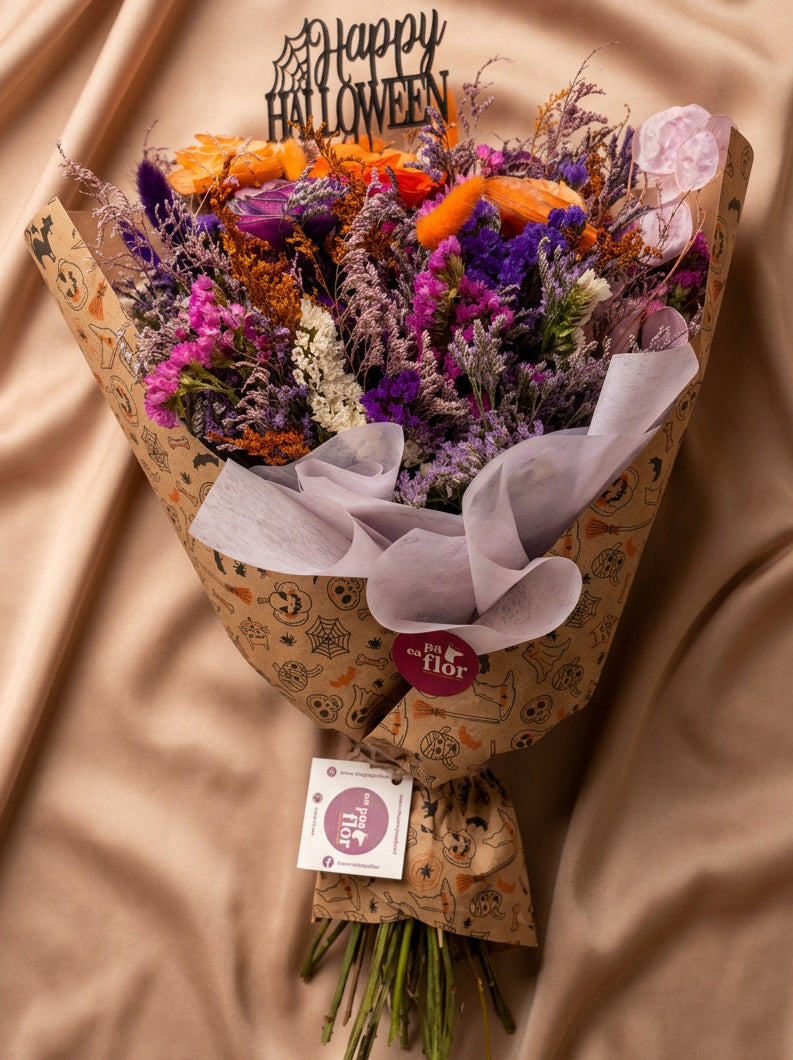 Ramo Hechizo de amor halloween🎃 | Flores secas y preservadas