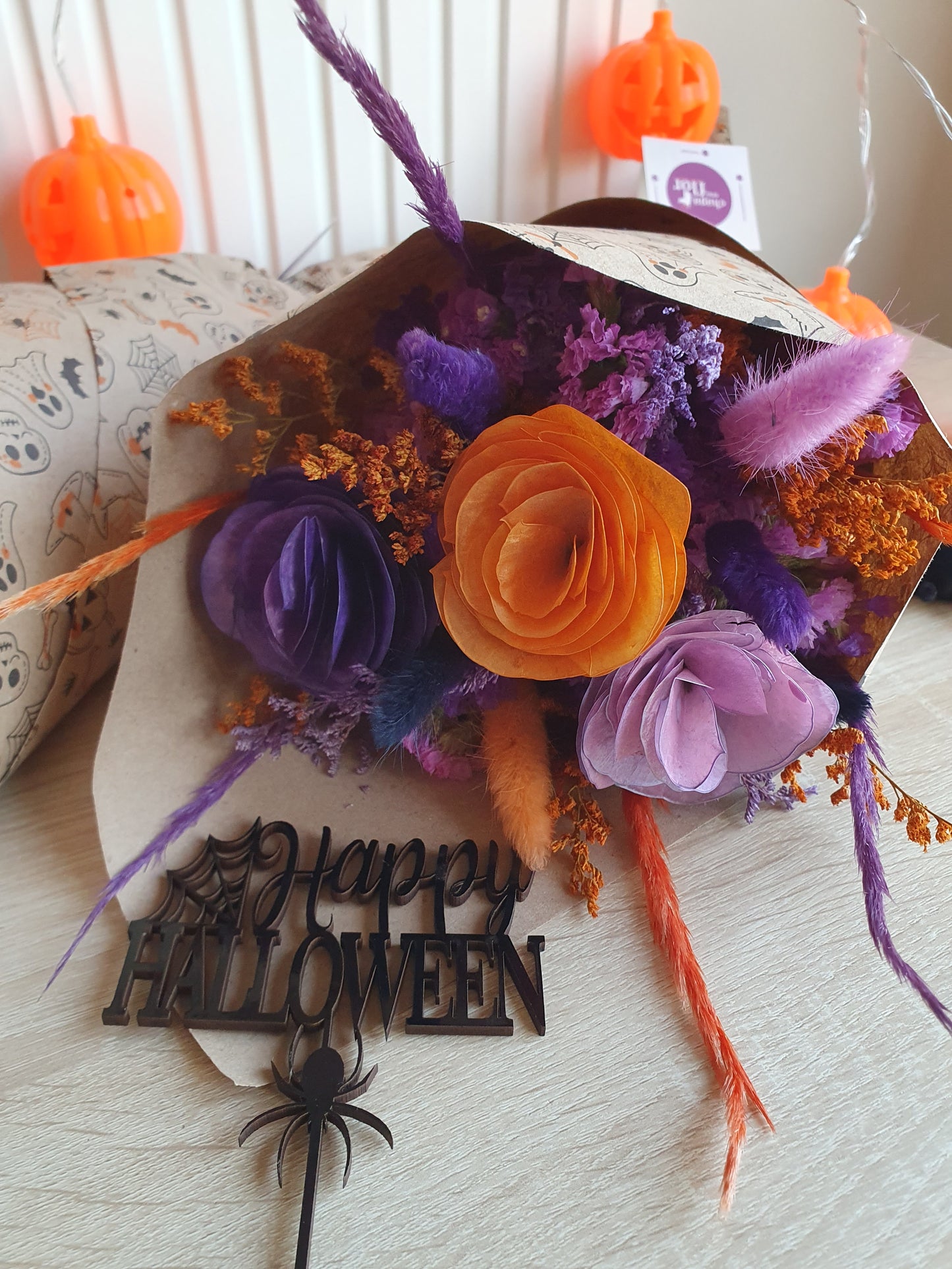 Ramo mediano de flores secas Halloween 🎃